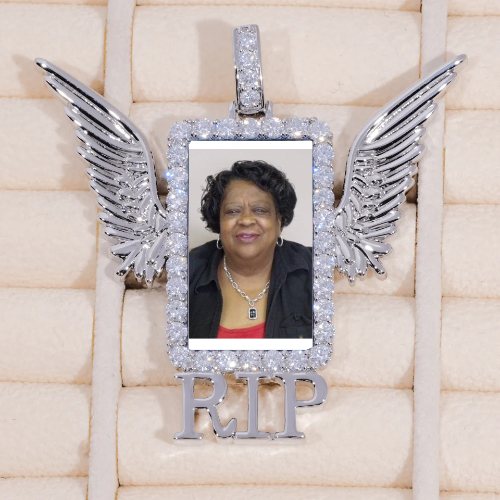 RIP WING 3D CUSTOM PICTURE PENDANT