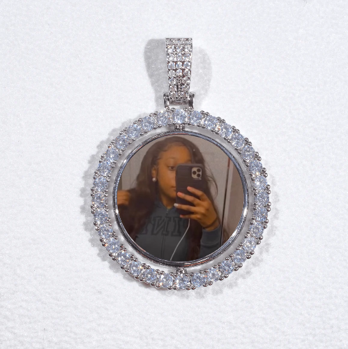 3D Spinning 2-Faced Custom Picture Pendant