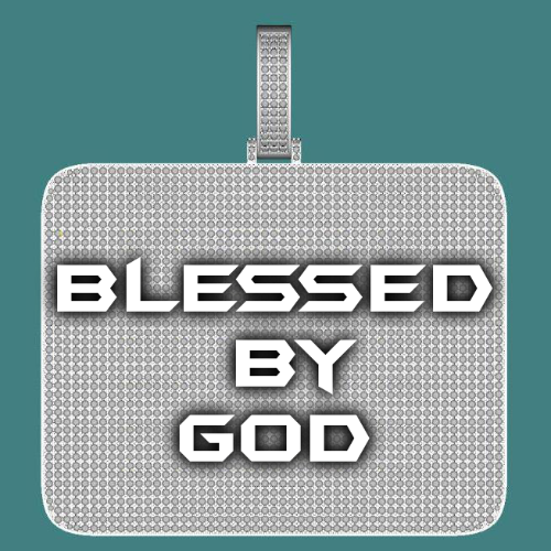 CUSTOM LETTER NECKLACE 3D BIG SQUARE