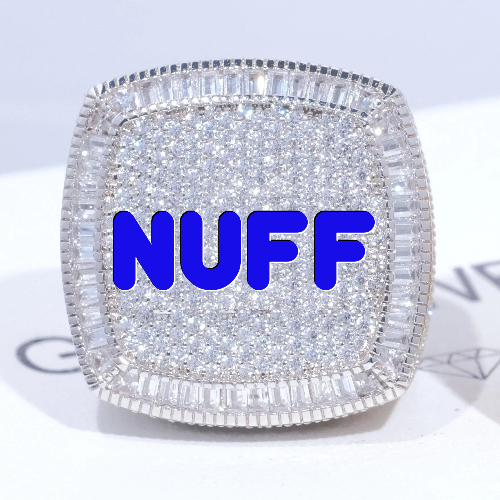CUSTOM LETTER 3D ICED RING