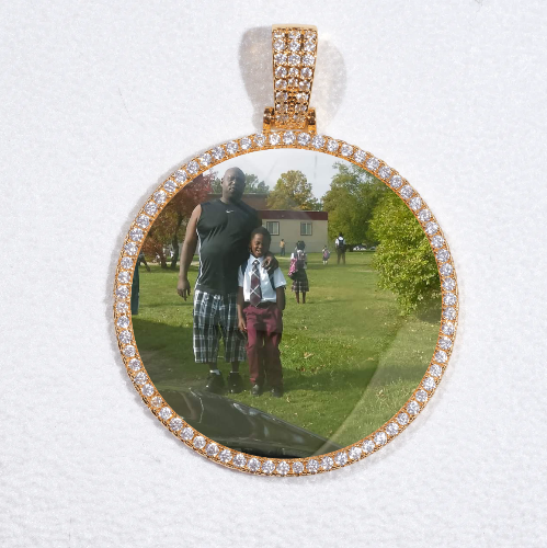 MEDIUM 3D CIRCLE CUSTOM PICTURE PENDANT