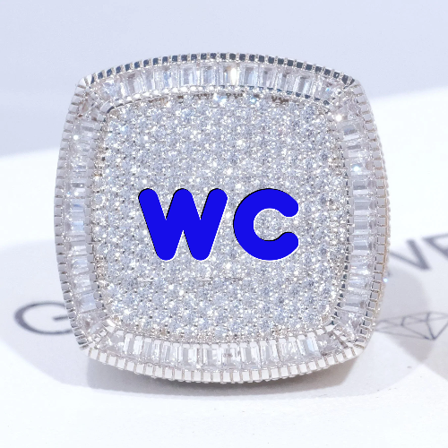 CUSTOM LETTER 3D ICED RING