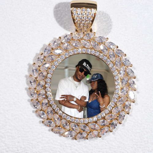 Large 3D Wheat Ear Custom Picture Pendant
