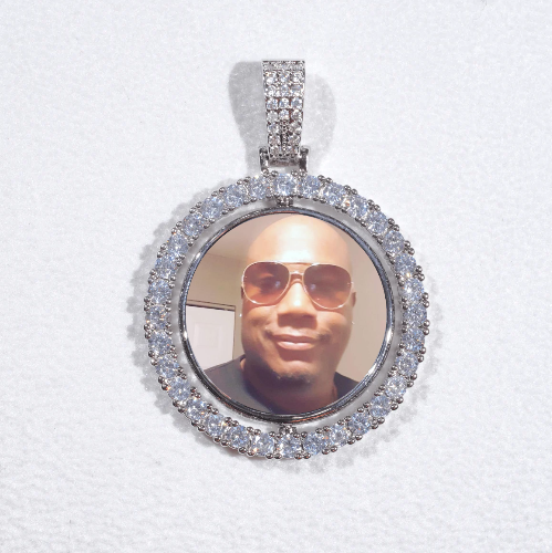 3D Spinning 2-Faced Custom Picture Pendant