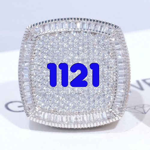 CUSTOM LETTER 3D ICED RING