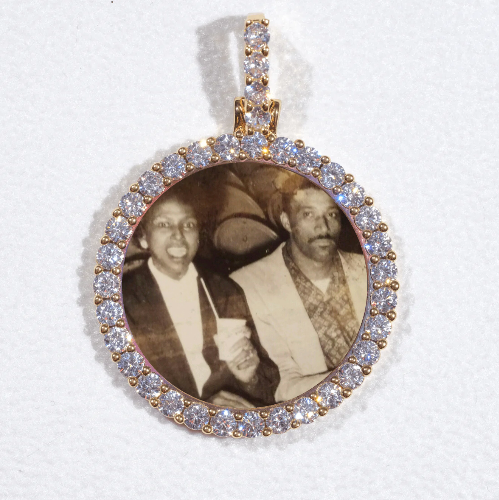 3D CIRCLE CUSTOM PICTURE PENDANT SMALL SIZE