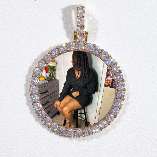 3D CIRCLE CUSTOM PICTURE PENDANT SMALL SIZE