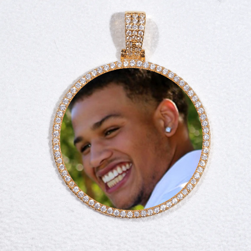 MEDIUM 3D CIRCLE CUSTOM PICTURE PENDANT