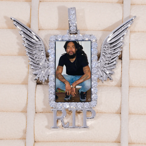 RIP WING 3D CUSTOM PICTURE PENDANT