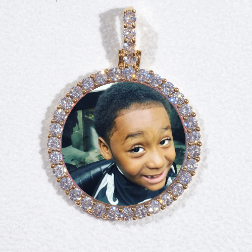 3D CIRCLE CUSTOM PICTURE PENDANT SMALL SIZE