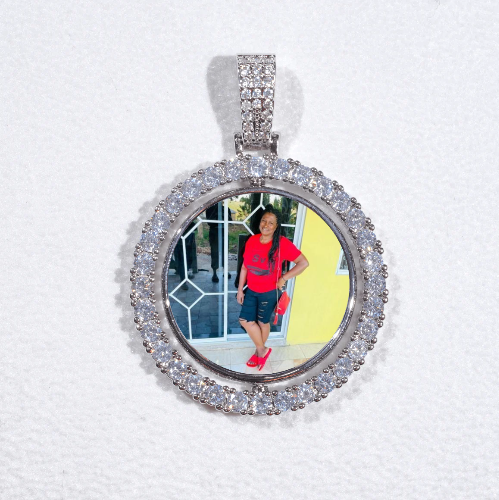 3D Spinning 2-Faced Custom Picture Pendant