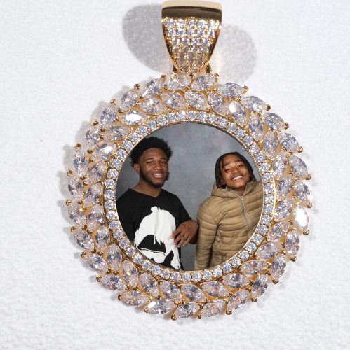 Large 3D Wheat Ear Custom Picture Pendant