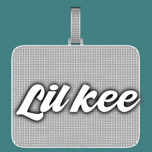 CUSTOM LETTER NECKLACE 3D BIG SQUARE