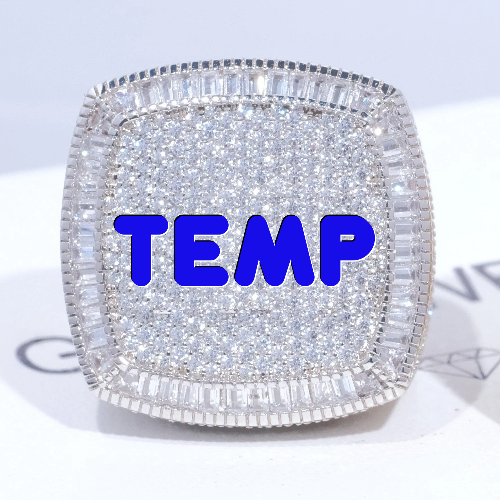 CUSTOM LETTER 3D ICED RING