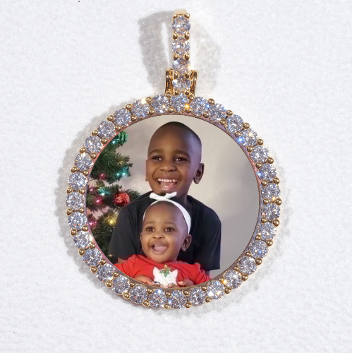3D CIRCLE CUSTOM PICTURE PENDANT SMALL SIZE