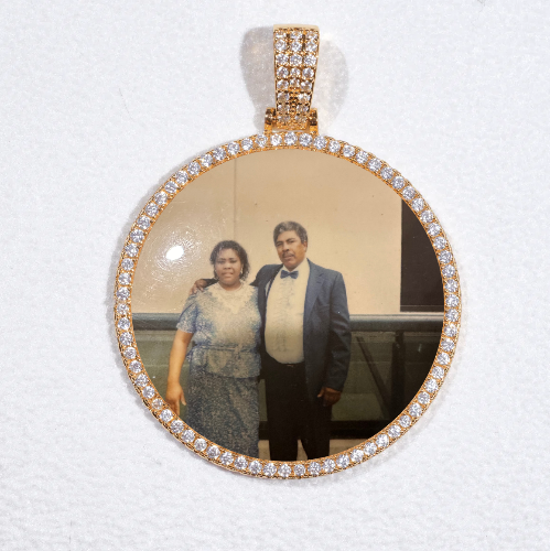 MEDIUM 3D CIRCLE CUSTOM PICTURE PENDANT