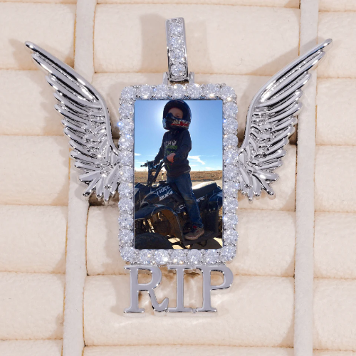 RIP WING 3D CUSTOM PICTURE PENDANT