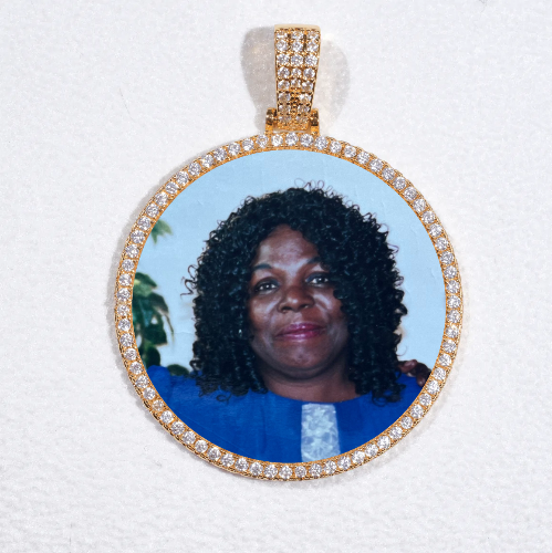 MEDIUM 3D CIRCLE CUSTOM PICTURE PENDANT