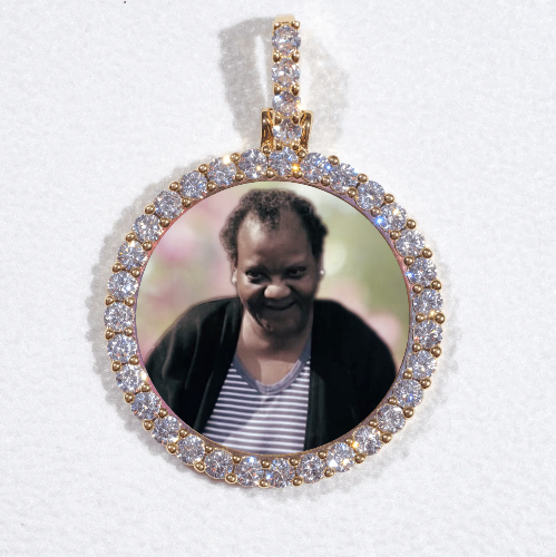 3D CIRCLE CUSTOM PICTURE PENDANT SMALL SIZE