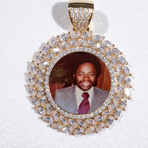 Large 3D Wheat Ear Custom Picture Pendant