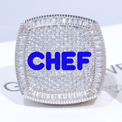 CUSTOM LETTER 3D ICED RING