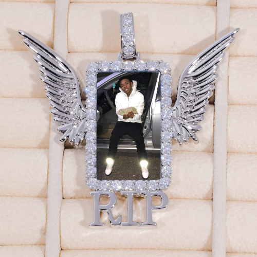 RIP WING 3D CUSTOM PICTURE PENDANT