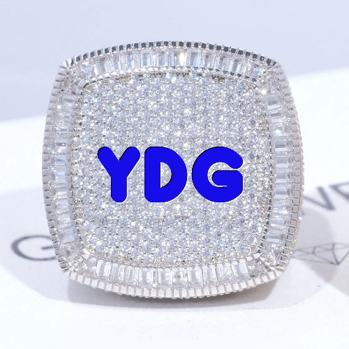 CUSTOM LETTER 3D ICED RING