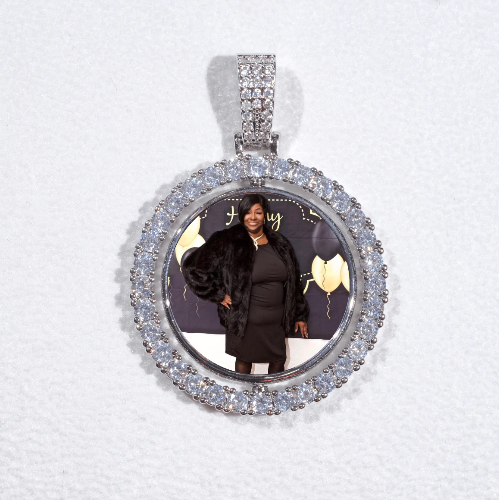 3D Spinning 2-Faced Custom Picture Pendant