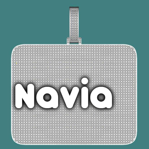 CUSTOM LETTER NECKLACE 3D BIG SQUARE