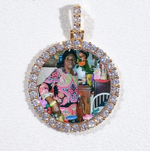 3D CIRCLE CUSTOM PICTURE PENDANT SMALL SIZE