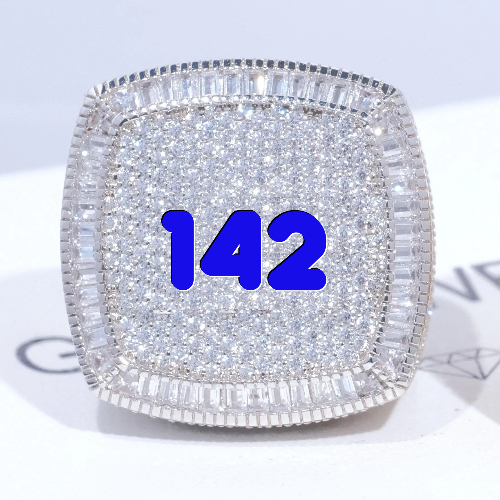 CUSTOM LETTER 3D ICED RING