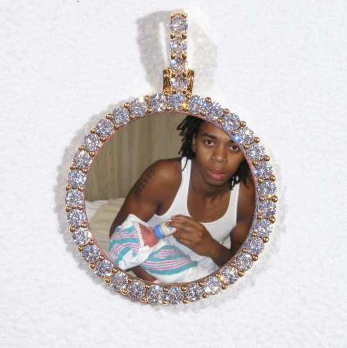 3D CIRCLE CUSTOM PICTURE PENDANT SMALL SIZE