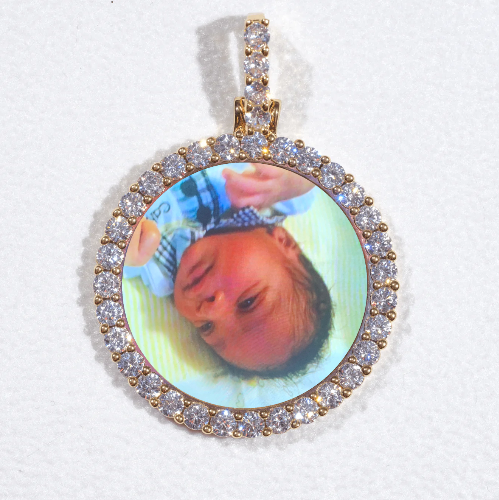 3D CIRCLE CUSTOM PICTURE PENDANT SMALL SIZE