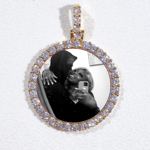 3D CIRCLE CUSTOM PICTURE PENDANT SMALL SIZE