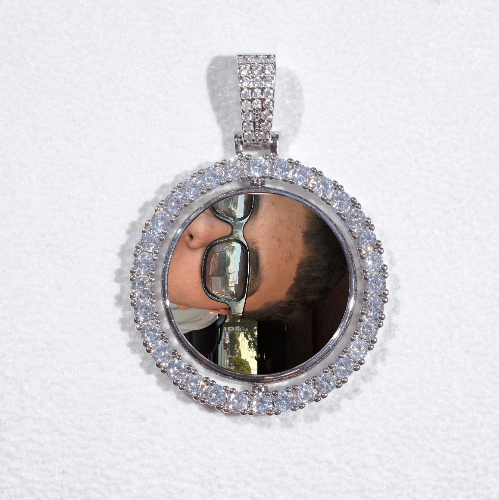 3D Spinning 2-Faced Custom Picture Pendant