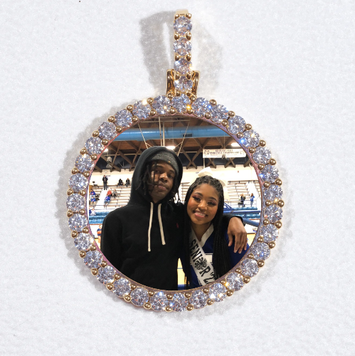 3D CIRCLE CUSTOM PICTURE PENDANT SMALL SIZE