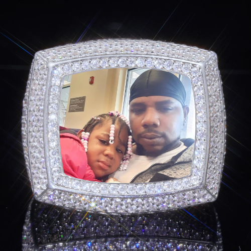 3D CUSTOM PICTURE ICED RING