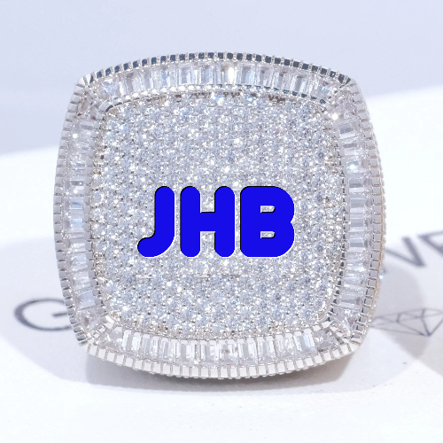 CUSTOM LETTER 3D ICED RING