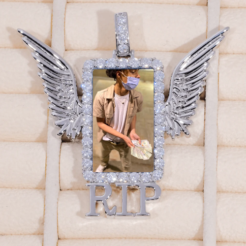 RIP WING 3D CUSTOM PICTURE PENDANT