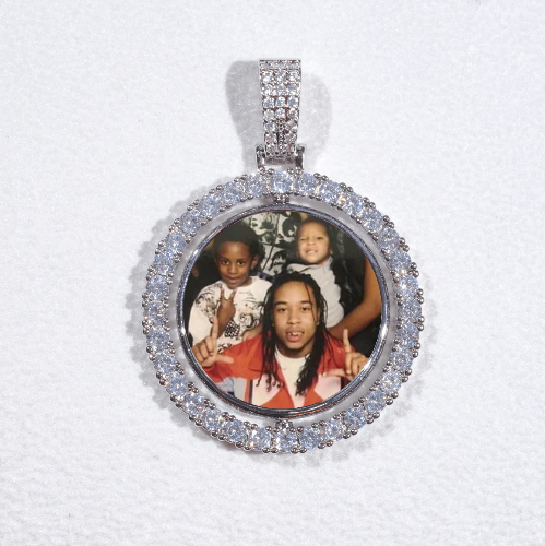3D Spinning 2-Faced Custom Picture Pendant