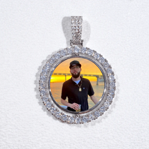 3D Spinning 2-Faced Custom Picture Pendant