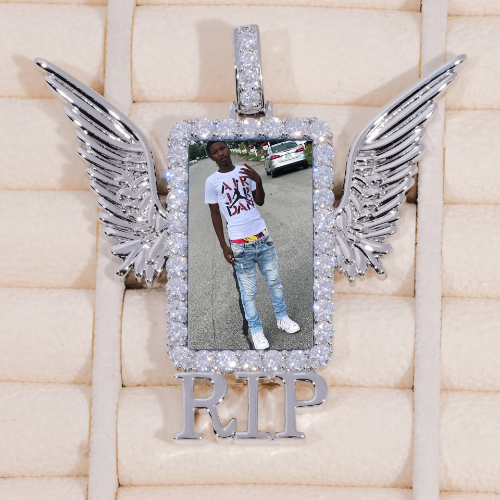 RIP WING 3D CUSTOM PICTURE PENDANT