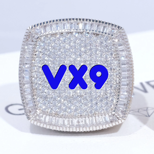 CUSTOM LETTER 3D ICED RING