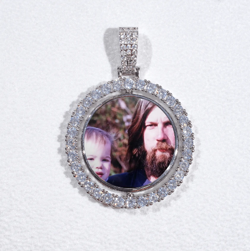 3D Spinning 2-Faced Custom Picture Pendant