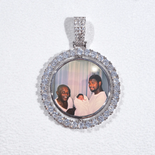 3D Spinning 2-Faced Custom Picture Pendant