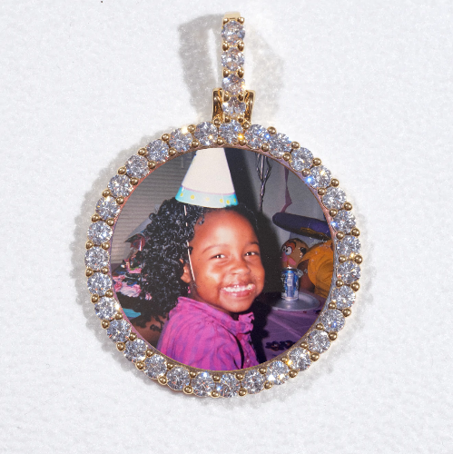 3D CIRCLE CUSTOM PICTURE PENDANT SMALL SIZE