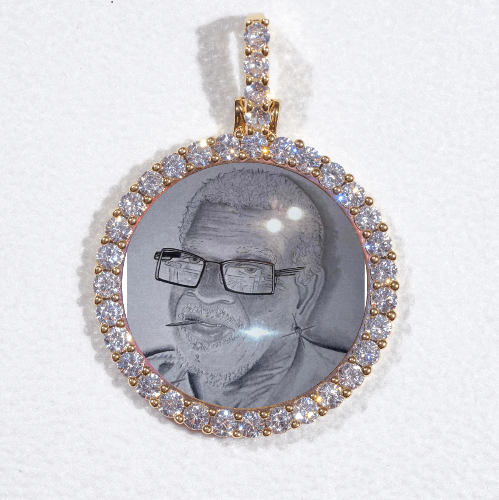3D CIRCLE CUSTOM PICTURE PENDANT SMALL SIZE