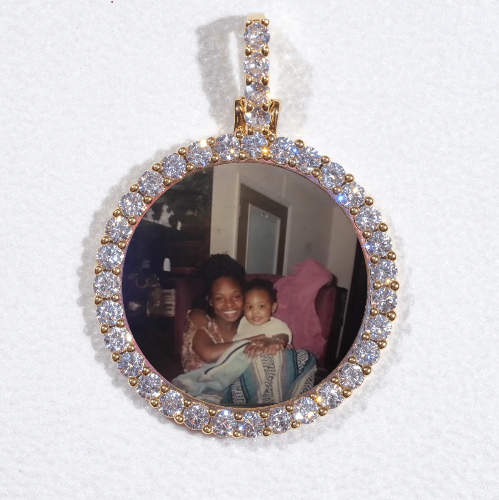 3D CIRCLE CUSTOM PICTURE PENDANT SMALL SIZE