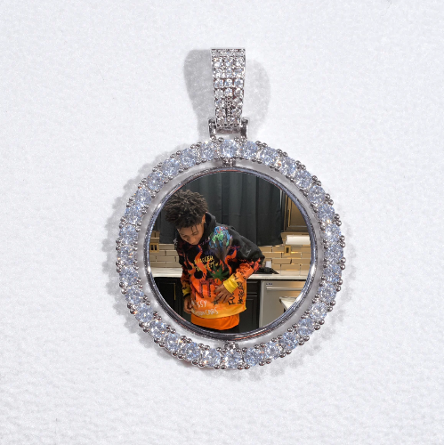 3D Spinning 2-Faced Custom Picture Pendant