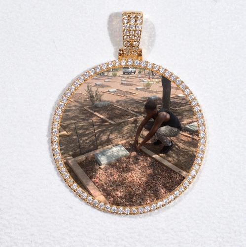 MEDIUM 3D CIRCLE CUSTOM PICTURE PENDANT